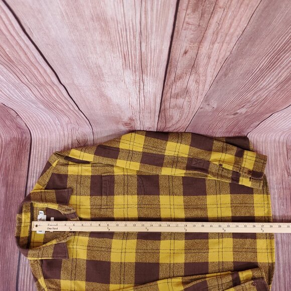 Wellen Huckberry Mens Medium Brushed Hazy Flannel Shirt Button Up Plaid - Picture 13 of 13